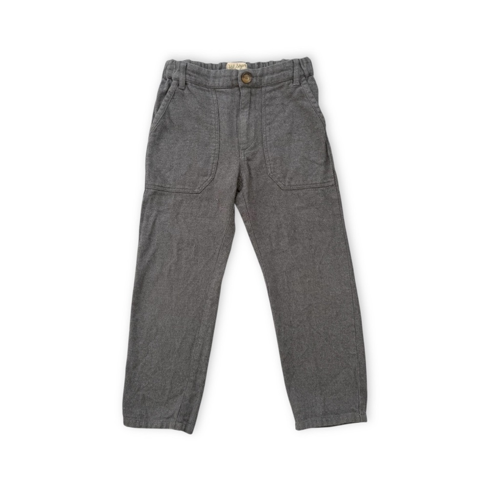 Petit Sezane Kids 100% Cotton Gray Pull-On Casual Trouser Pants Size 6